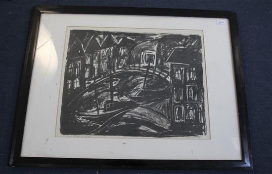 § Tracey Emin (b.1963) White Bridge at Leiden, 18.25 x 23in.